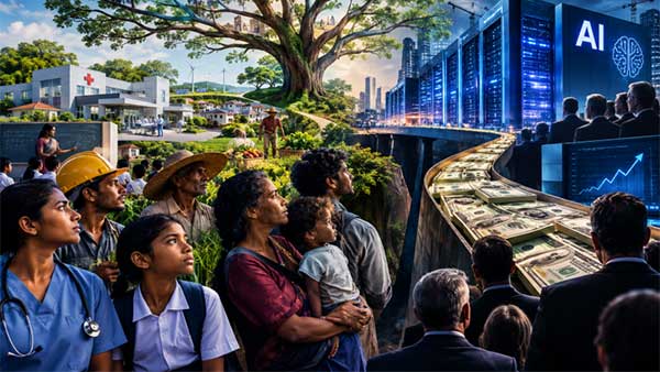 අන්ධ අනුමාන: AI ආයෝජන උත්පාතය ධනවාදයේ සැබෑ ස්වභාවය හෙළි කරයි..